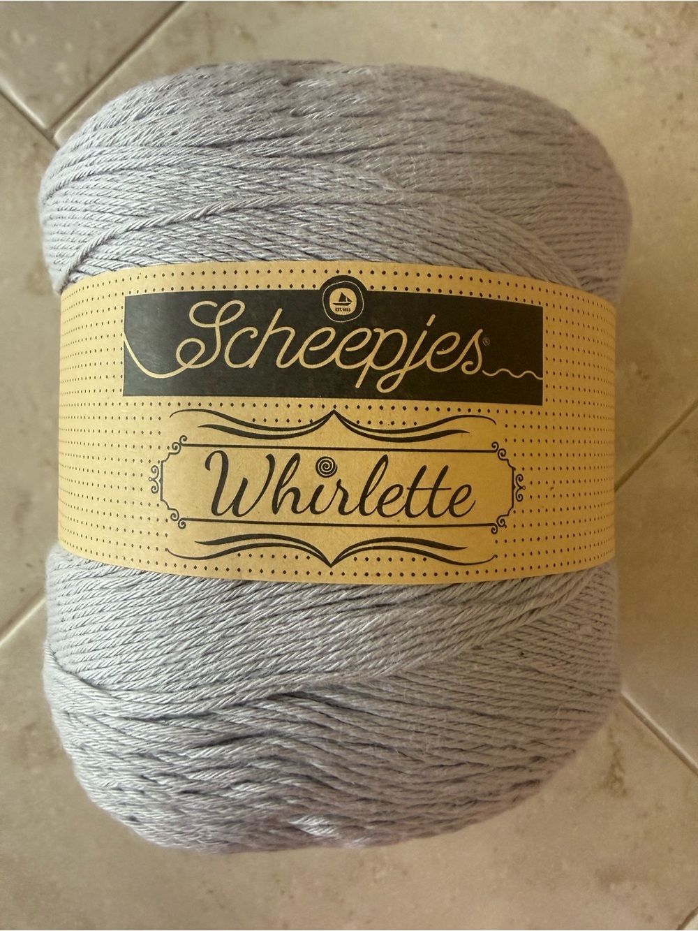 Scheepjes Whirlette Soft Light Gray Cotton/Acrylic Yarn for Kids Accessories